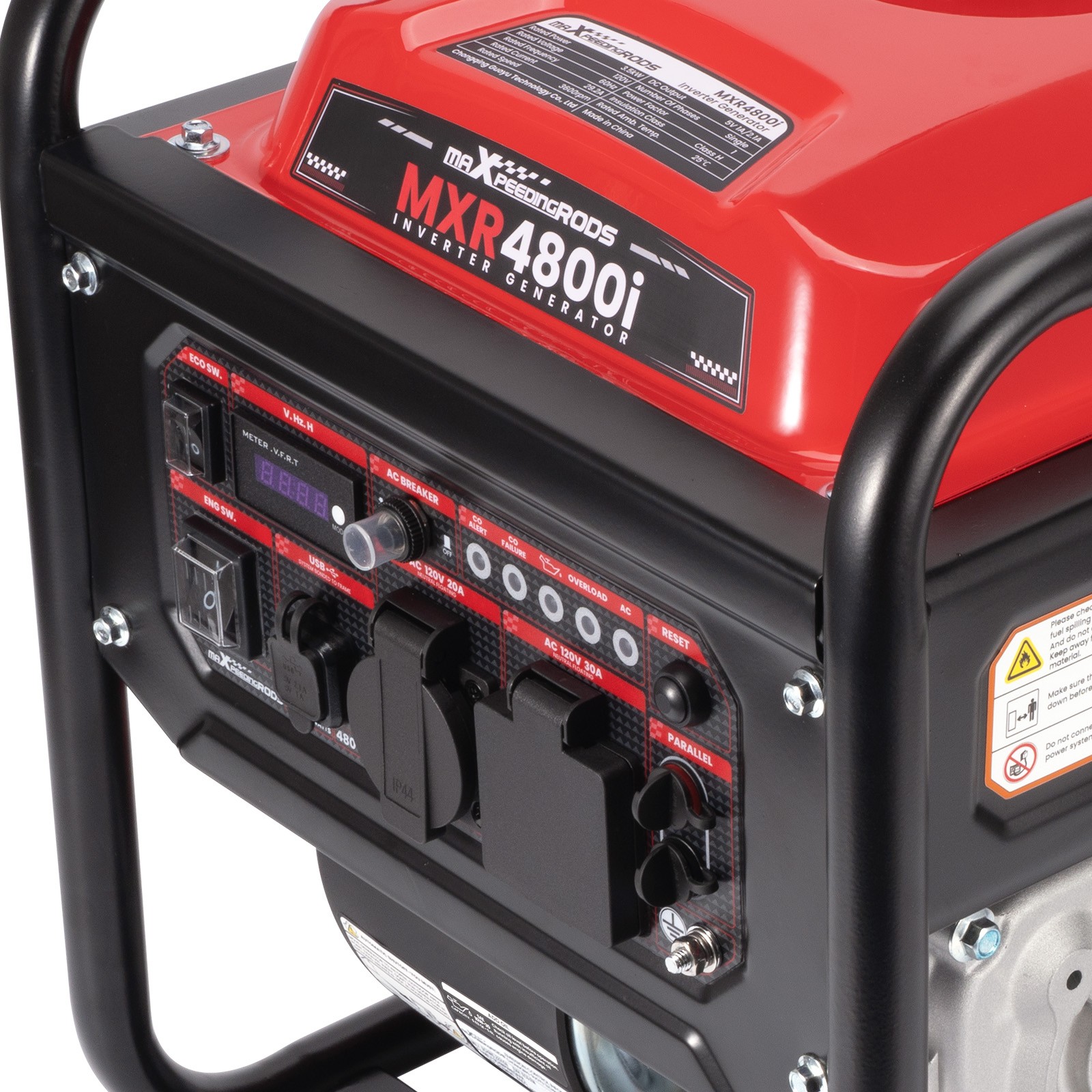 3500W Running Portable Generator Gas Powered Inverter 8.5Hr Runtime USB Outlets