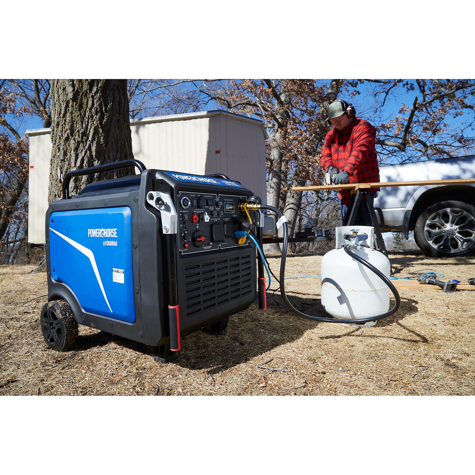 Powerhorse Inverter Generator, 10,500 Surge Watts, 8300 Rated Watts, 120/240V,