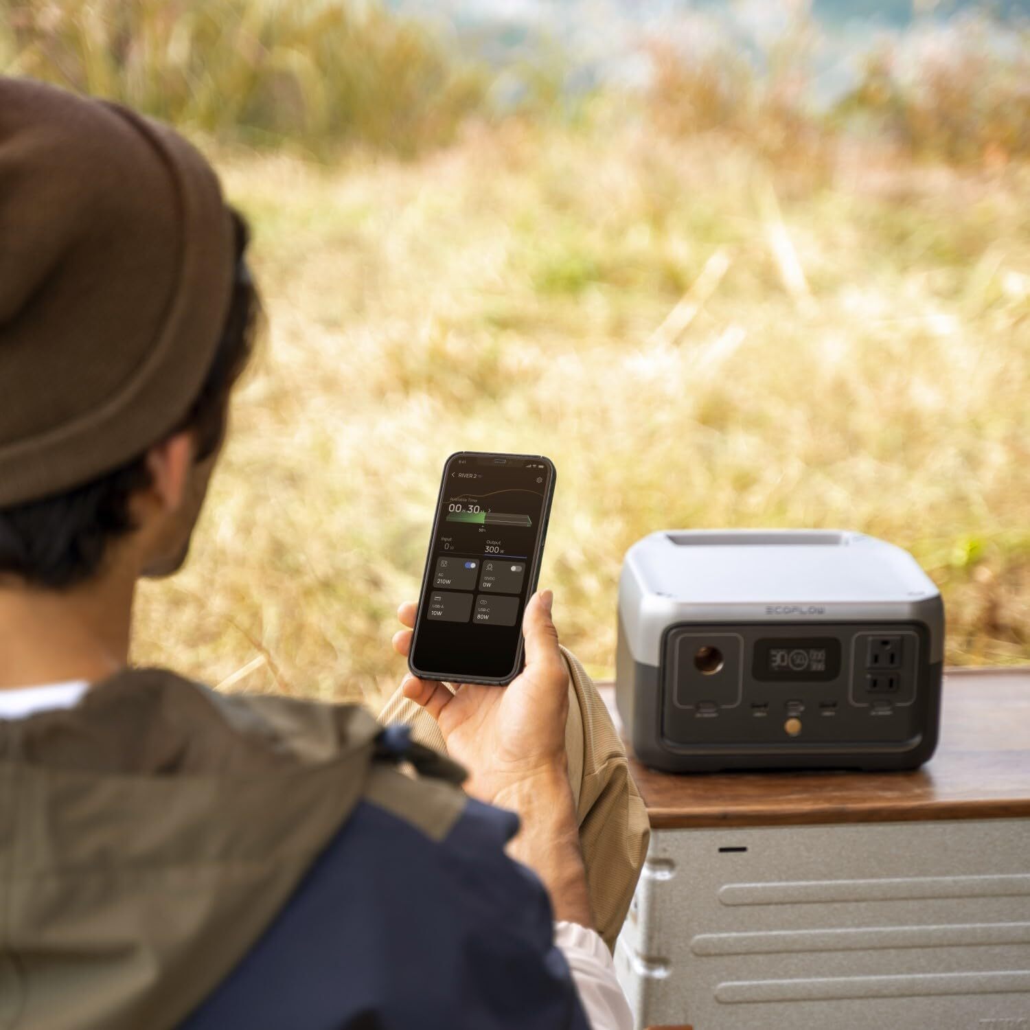 Portable Power Station 256Wh LiFePO4 Battery/1Hour Fast Charging Solar Generator