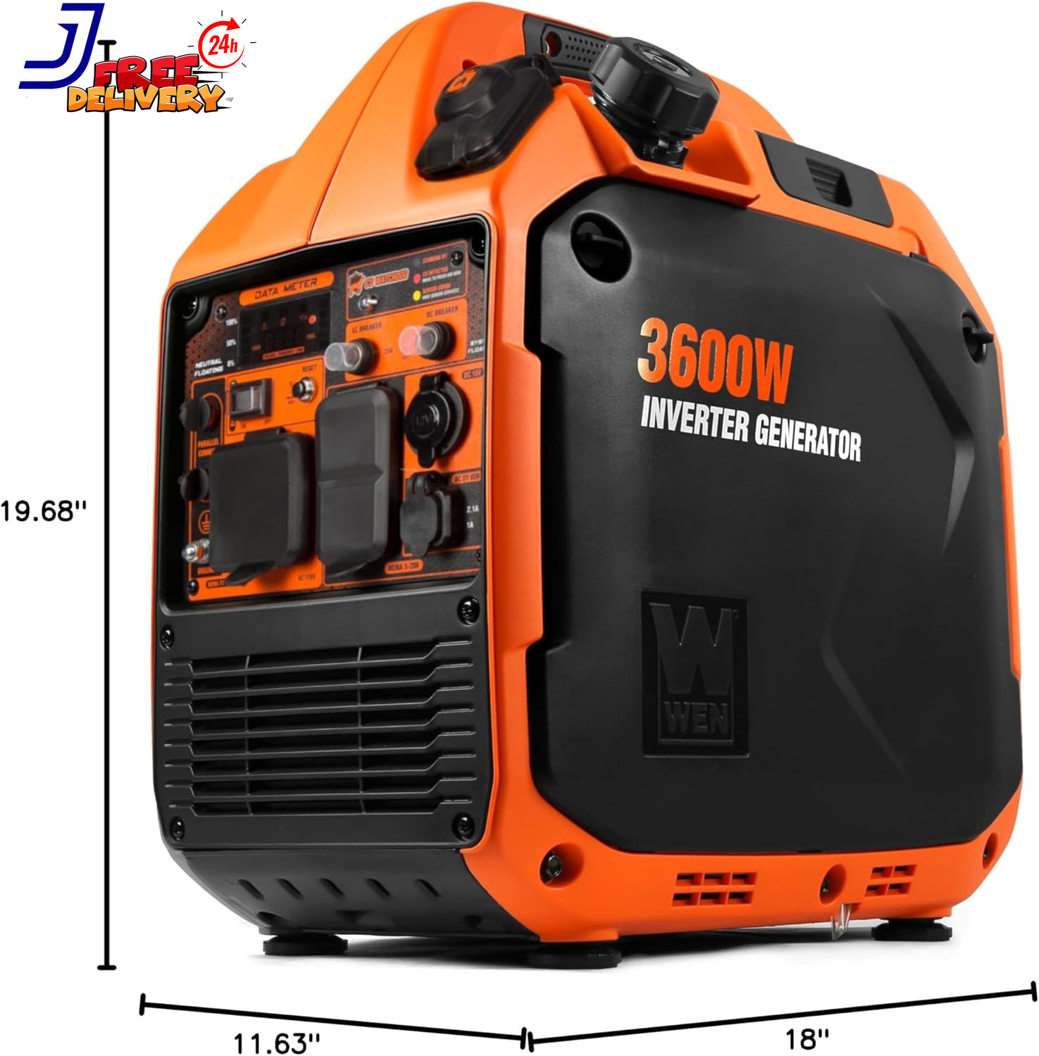 Lightweight 3600-Watt Dual Fuel Rv-Ready Portable Inverter Generator with Fuel