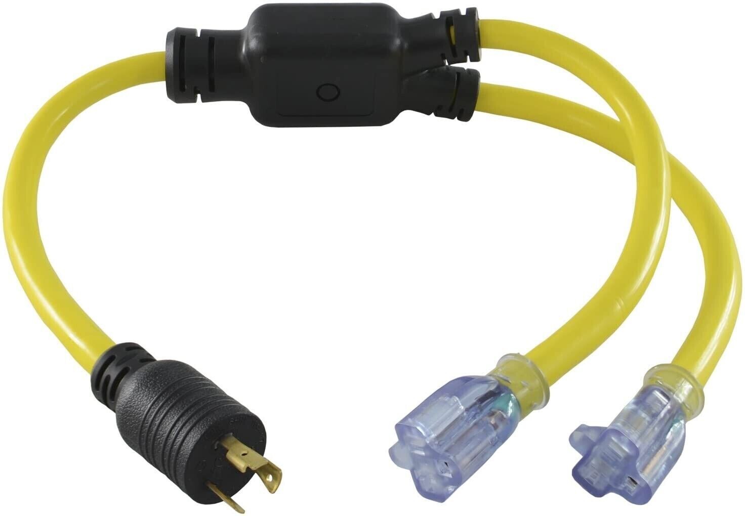 Generator Y-Adapter Power Cord/Splitter YL520520S:20A,125V,pigtail,RV NEW