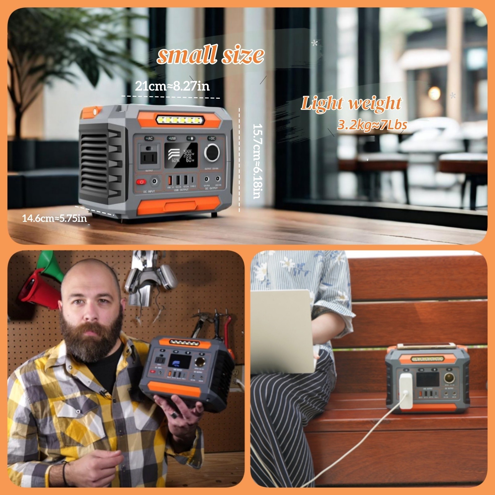 portable power station with solar panel fast charging wireless charging outdoor