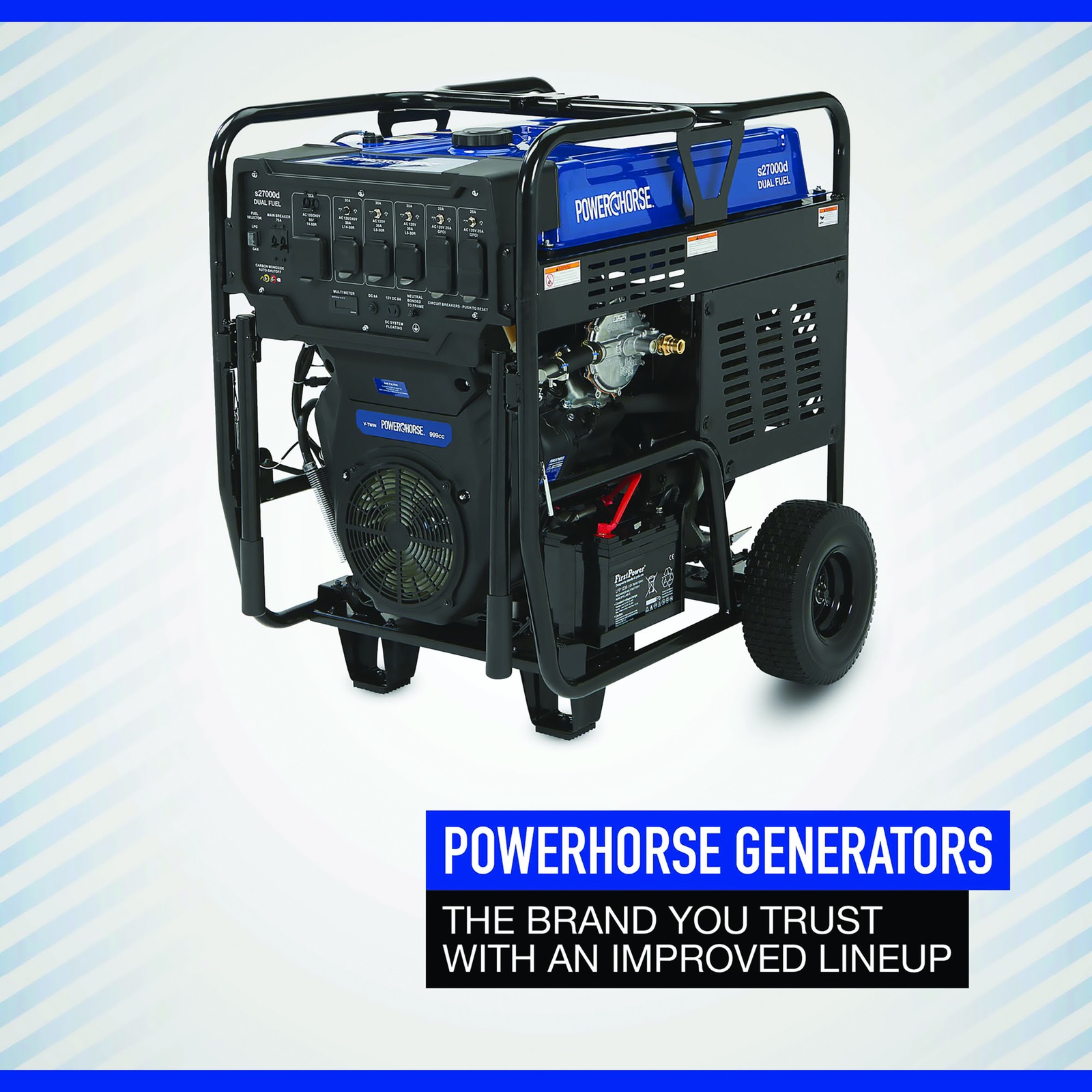 Powerhorse Portable Generator, 27,000 Surge Watts, 18,000 Rated Watts,