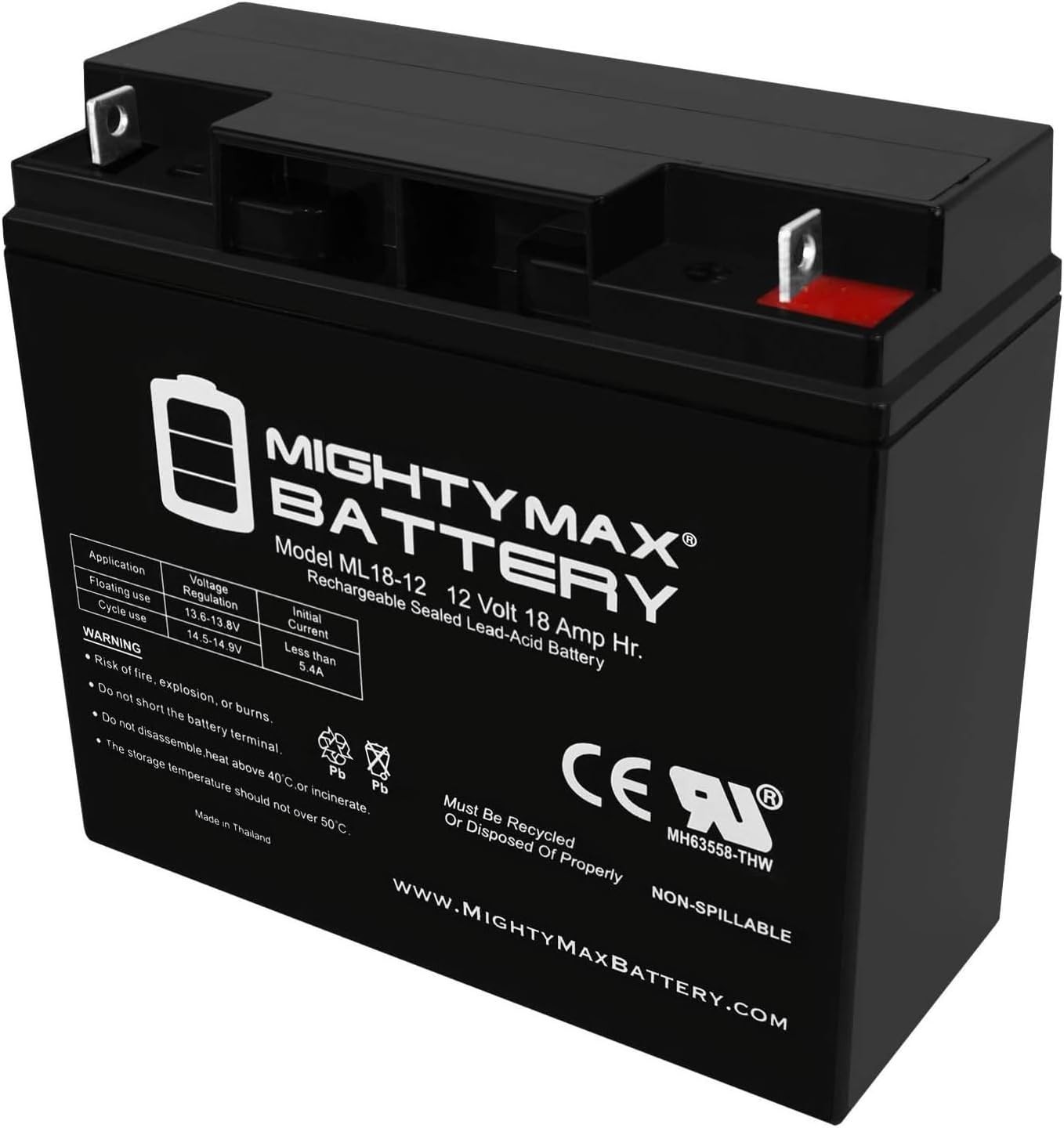 Compact 12V 18AH SLA Battery – Maintenance Free & Shock Resistant Power Source