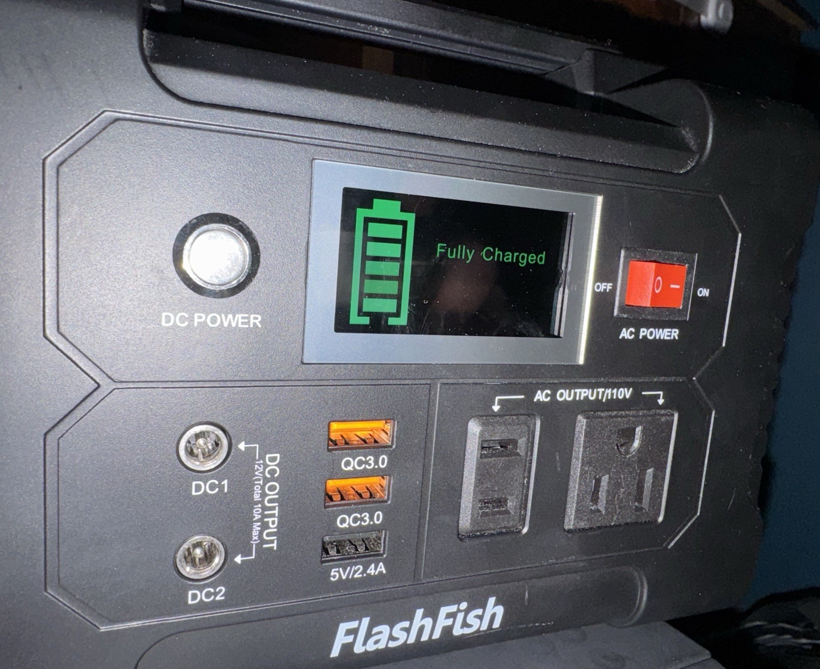 FlashFish Portable Solar Generator Lithium-Ion AC/DC/USB Multifunction