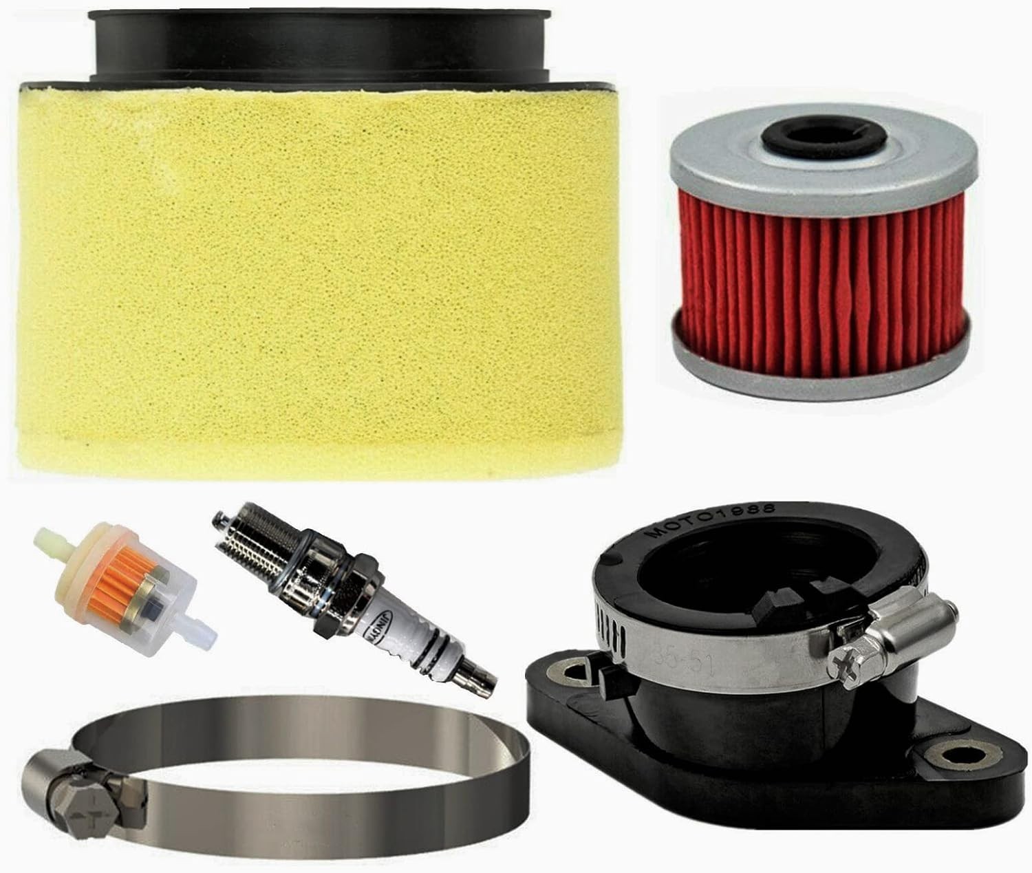Air Oil Filter Tune up Kit for Honda ATC250ES Big Red 250 1985 1986 1987 17254-H