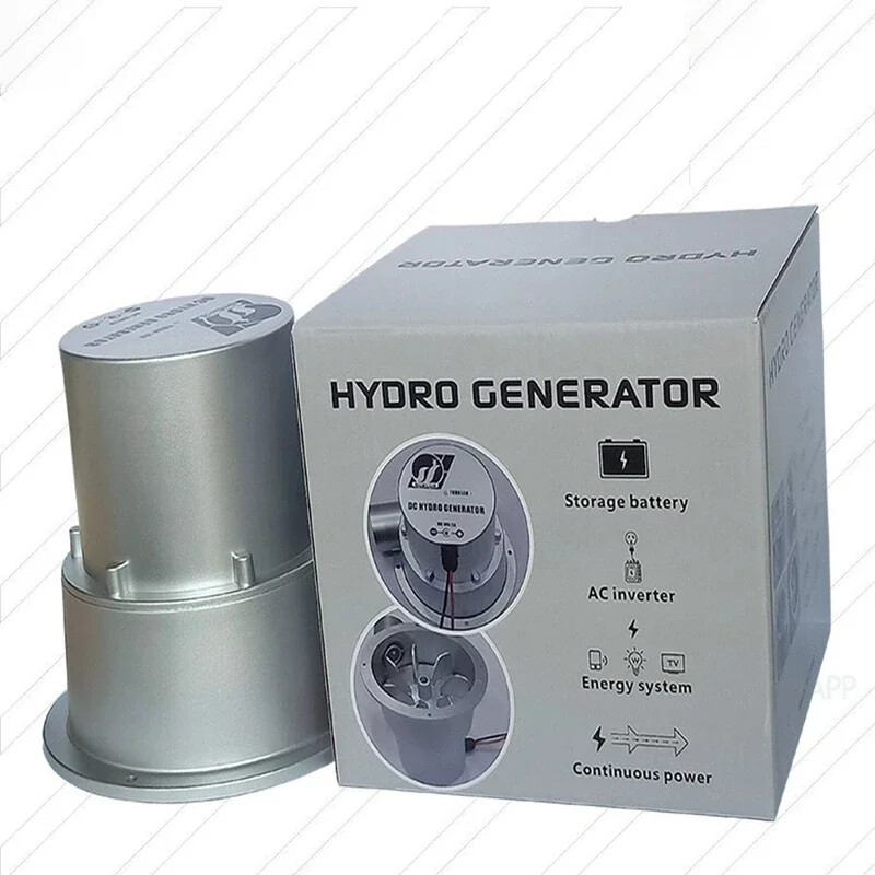 High Efficiency Brushless DC Micro Hydroelectric Generator Water Turbine 12V 24v