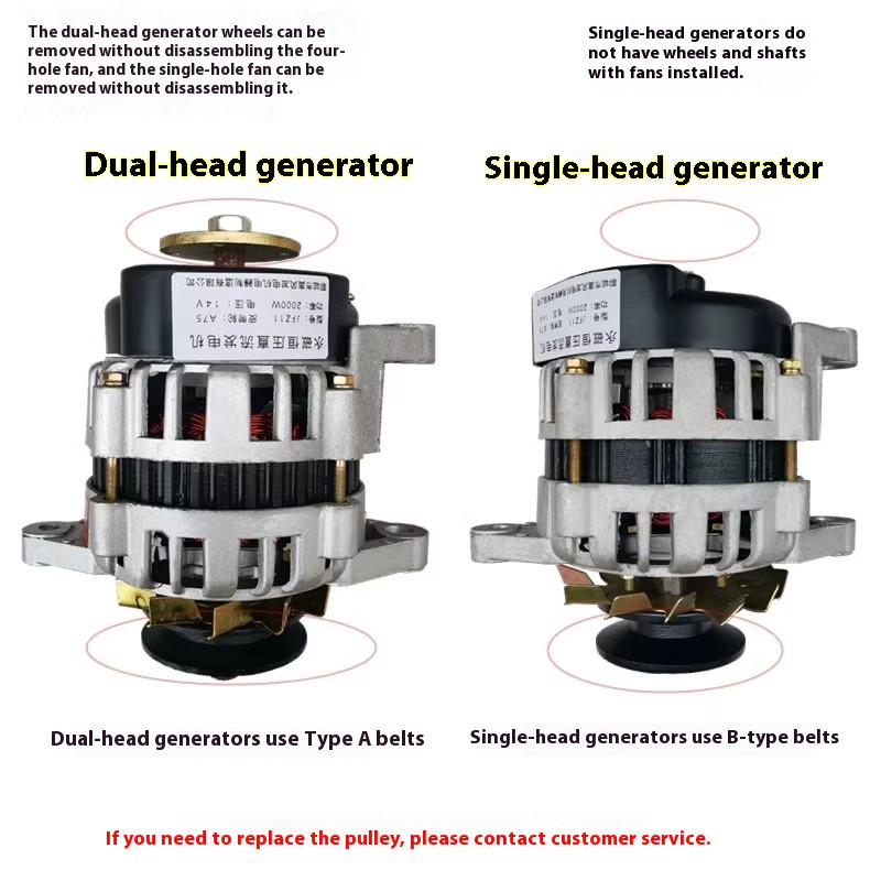 Agricultural Tricycle Four-wheeler Tractor Dual-use DC Brushless Generator
