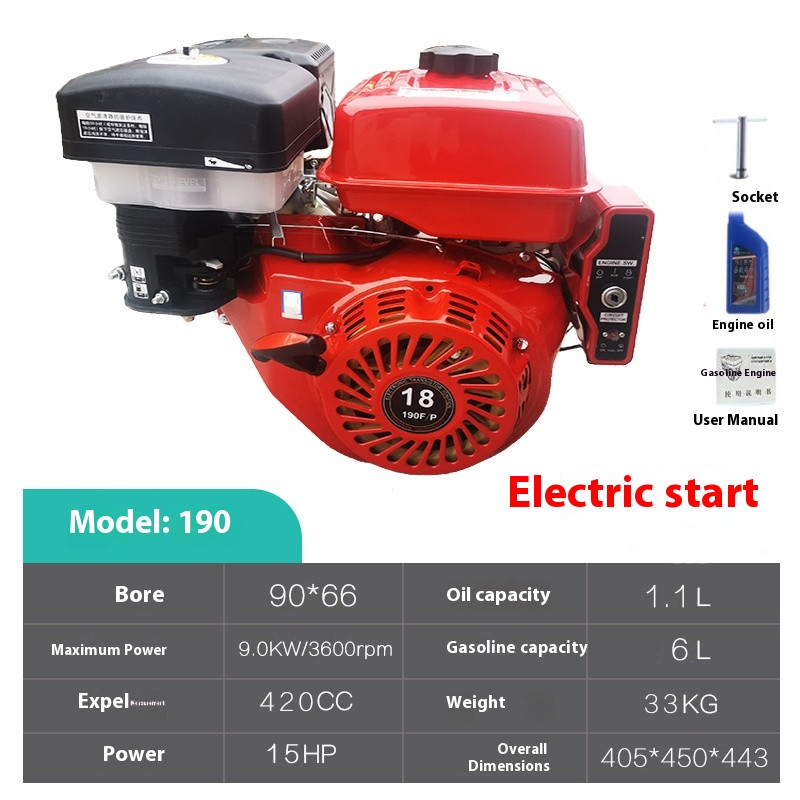 168F170F Gasoline Engine Sprayer Micro Engine Four-stroke SmallPower Accessories