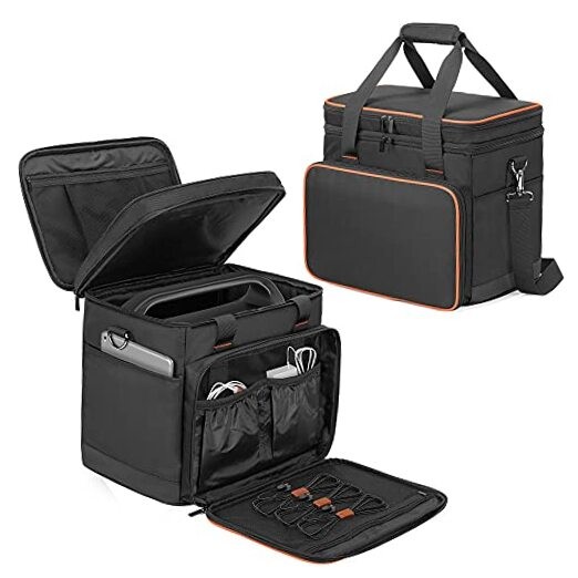Double-Layer Carrying Case Compatible with Jackery Portable Large(Fits 1000W)
