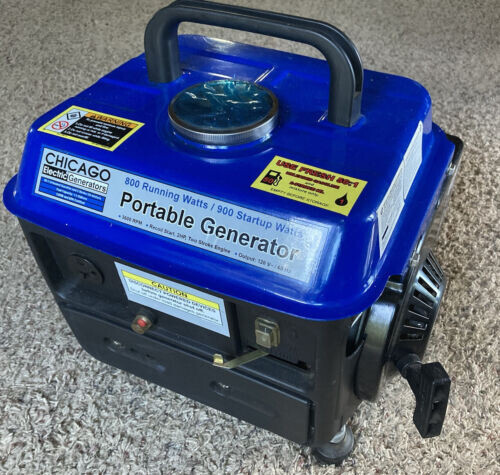 Chicago Electric PORTABLE GENERATOR – 900 Watts Max/800 Running Watts