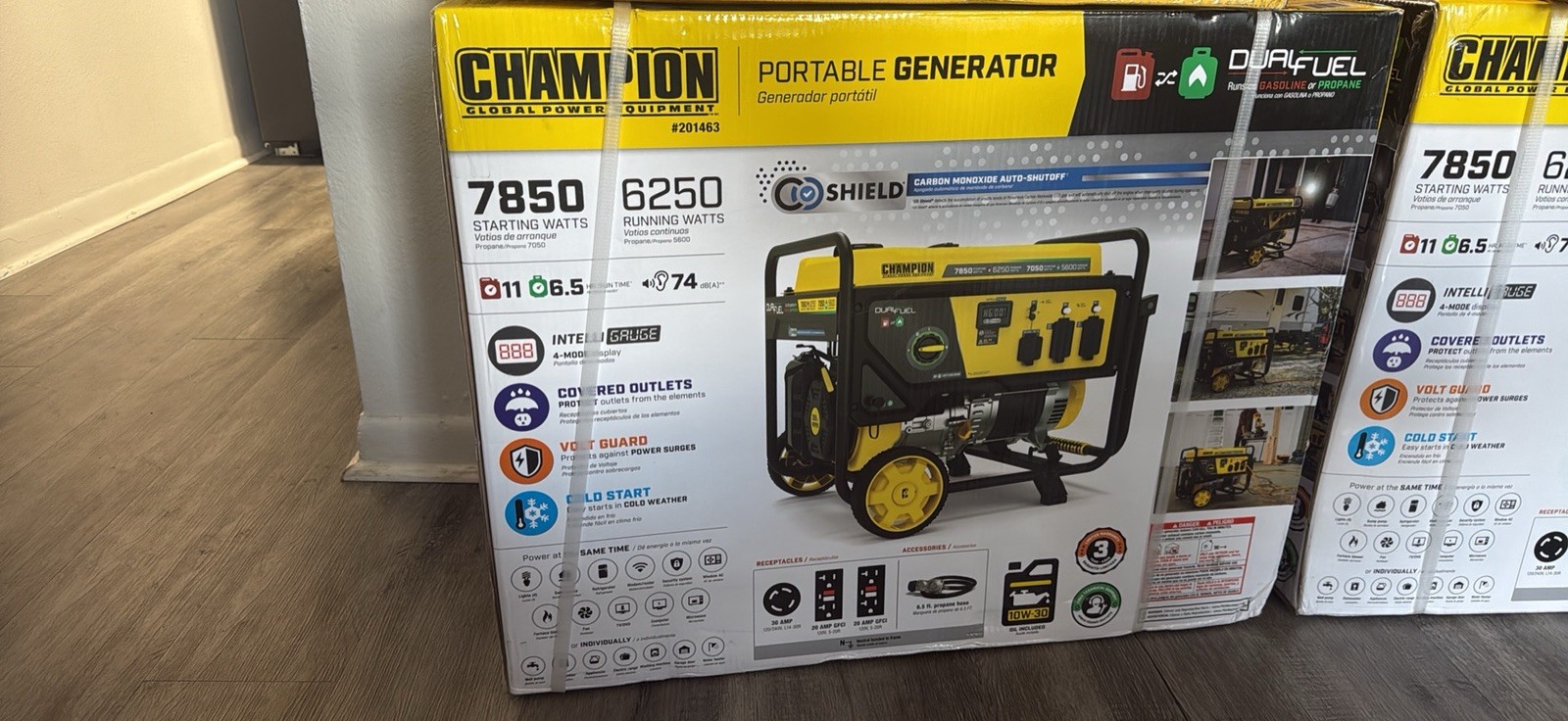 7850/6250-WATT Dual Fuel Generator. Champion Power Equipment