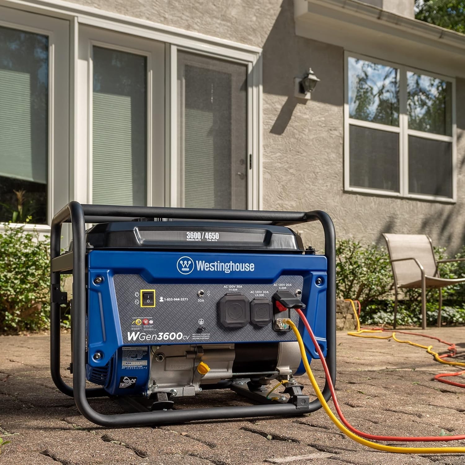 Westinghouse WGen3600v 4,650-W Portable RV Ready Gas Powered Generator Home RV