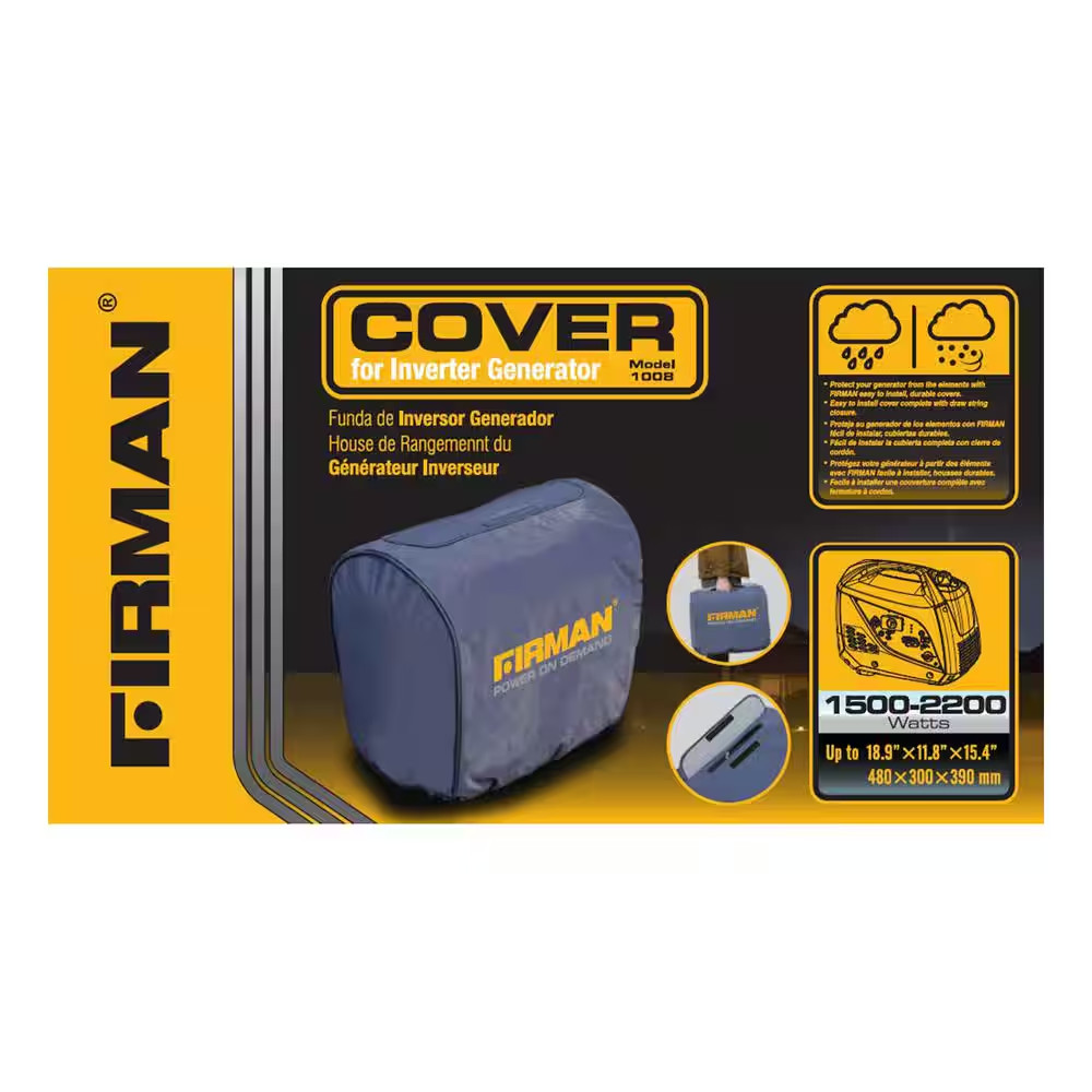 Whisper Series Small Protective Portable Inverter Generator Cover In Black |