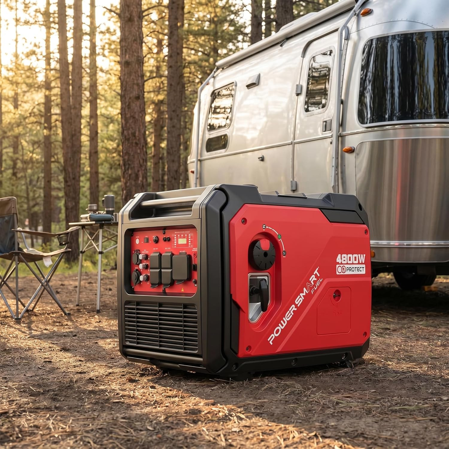 4800W Portable Inverter Generator,Parallel Ready&Electric Start Super Quite Gas