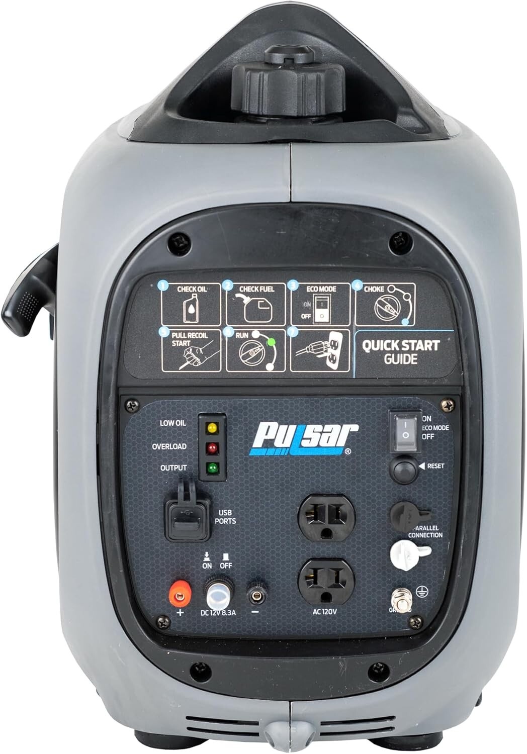 Pulsar 2300W Quiet Portable Gas Inverter Generator Home Backup Ready GX230N