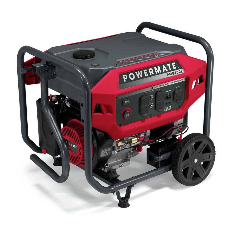 Powermate P0080301 420cc 9400/7500 Watt PM9400E Portable Gas Generator New