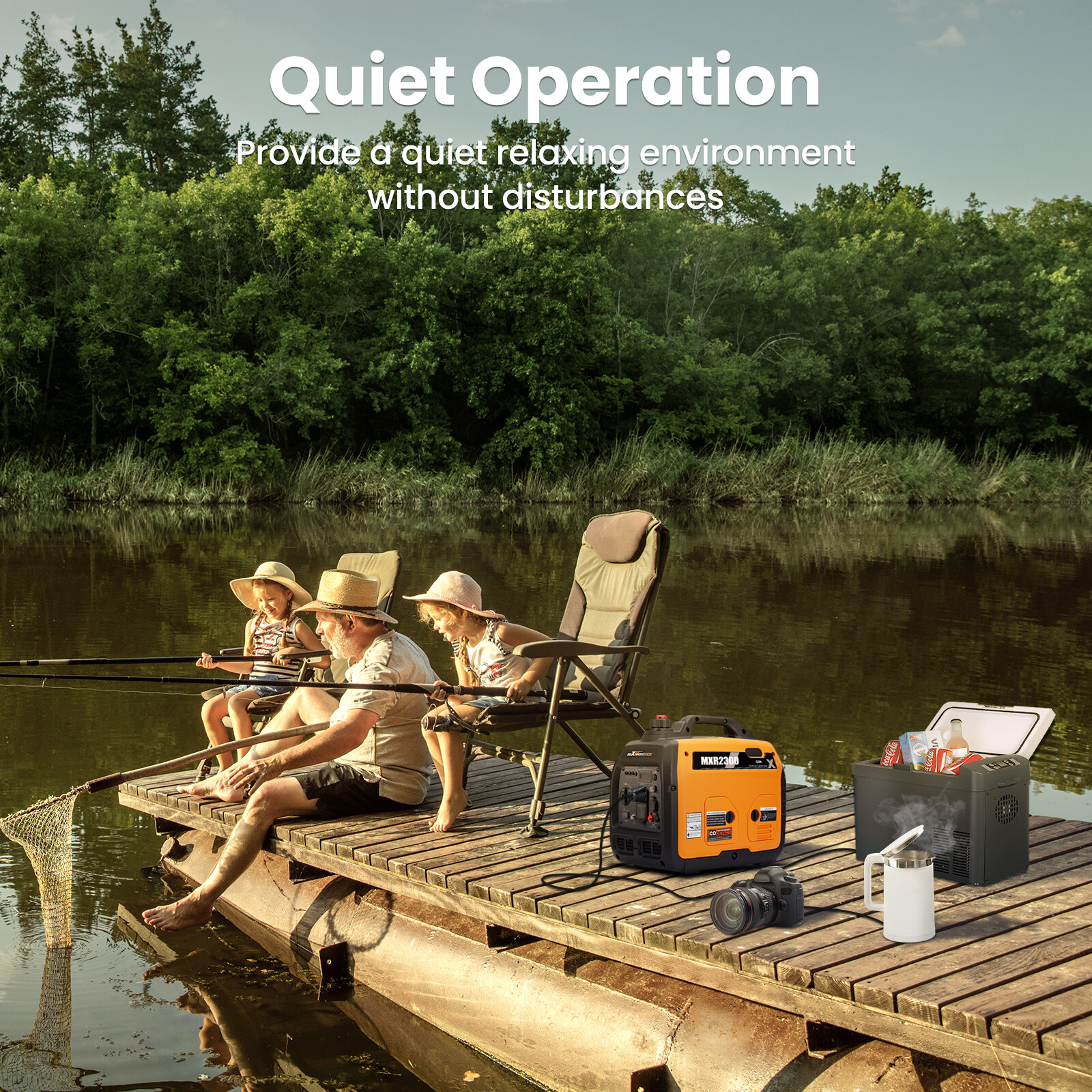 MXR2300 2300 Watt Gasoline Powered Small Quiet Inverter Generator With Carb