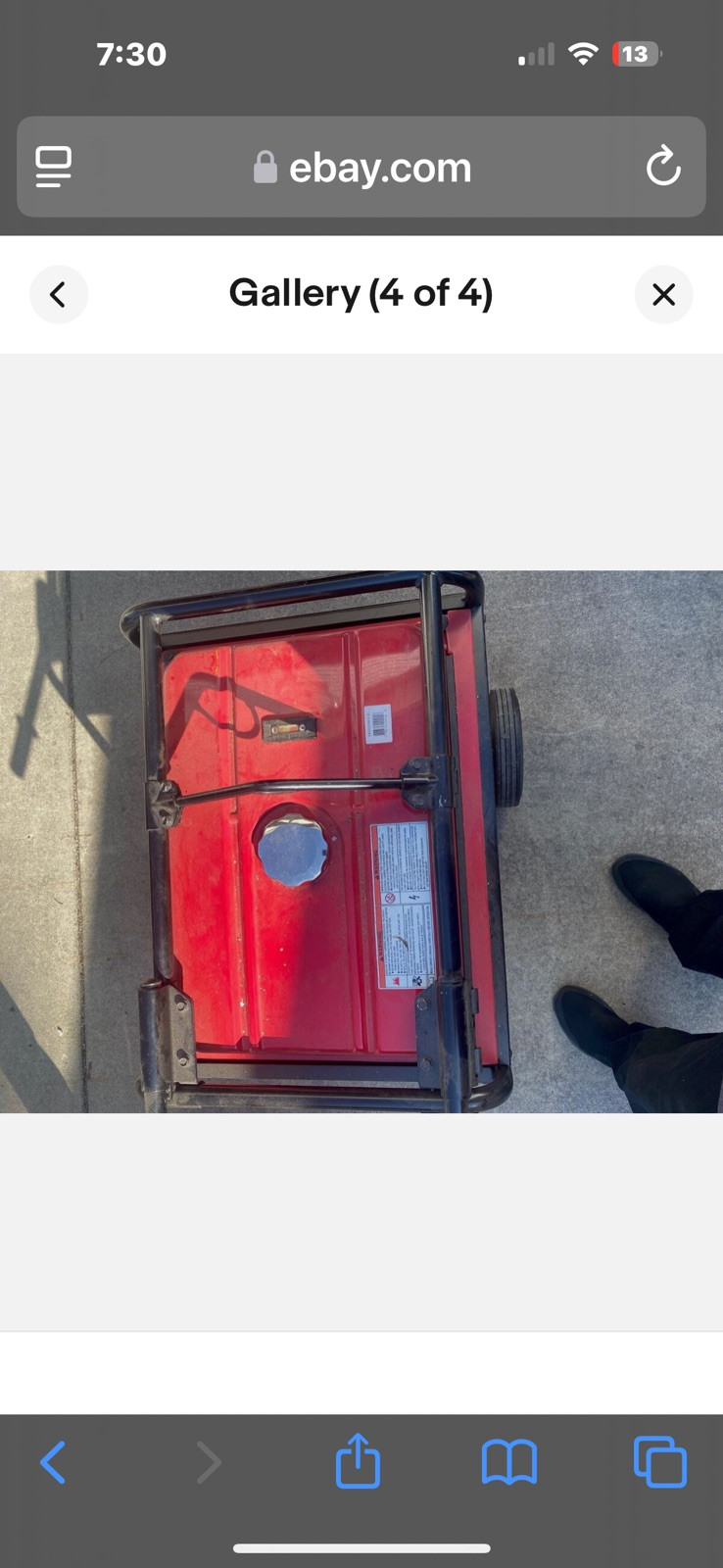 Honda eb5000x generator Red, Industrial Grade, Low Hours and well maintained