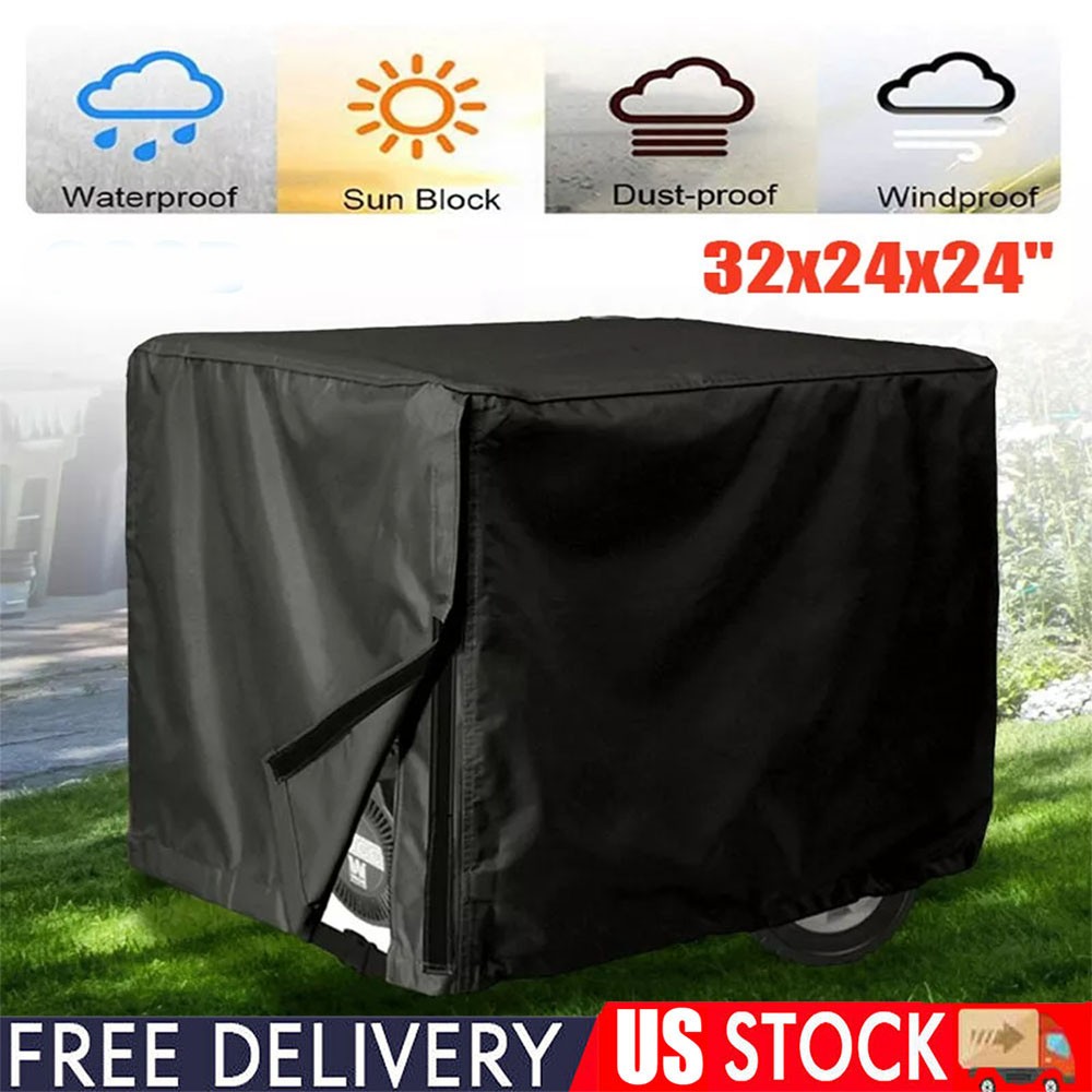210D Heavy Duty Universal Generator Cover 32″x24″x24″ Waterproof UV Resistant