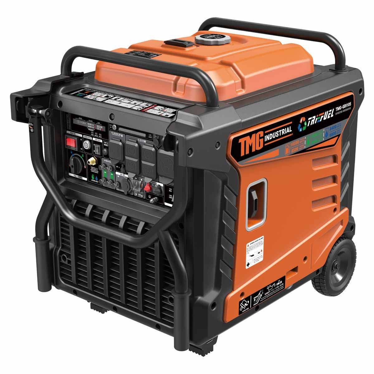 Portable Inverter Generator Hybrid 10500W Surge Power Tri-Fuel Technology