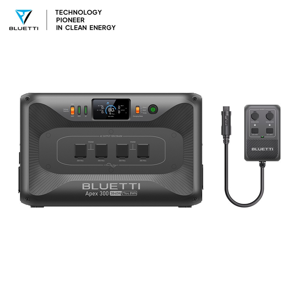 BLUETTI Apex 300+Hub D1 2764Wh LFP Portable Power Station Generator for RV