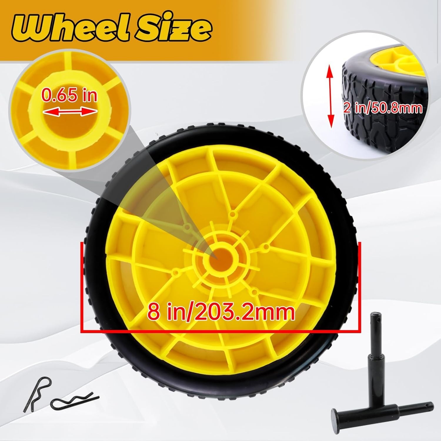 Generator Wheel Kit Compatible With Champion 2800-4750w W/ Folding Handle 40065