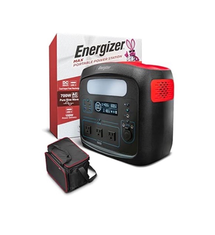 Energizer 960W Portable Power Station LiFePO4 110V/700W Pure Sine Wave AC Outlet
