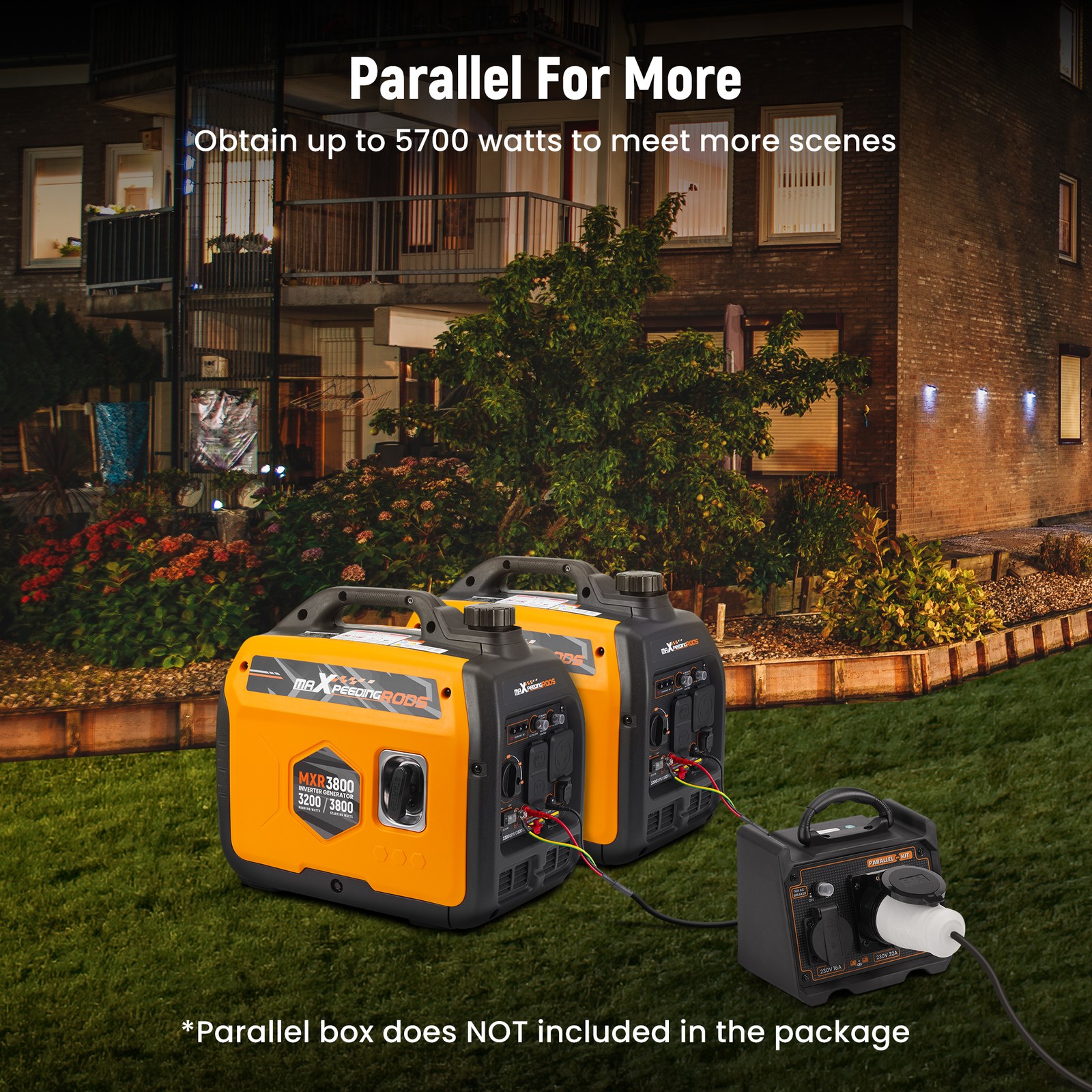 3800W Gasoline Portable Inverter Generator For Home Backup Camping Outdoor