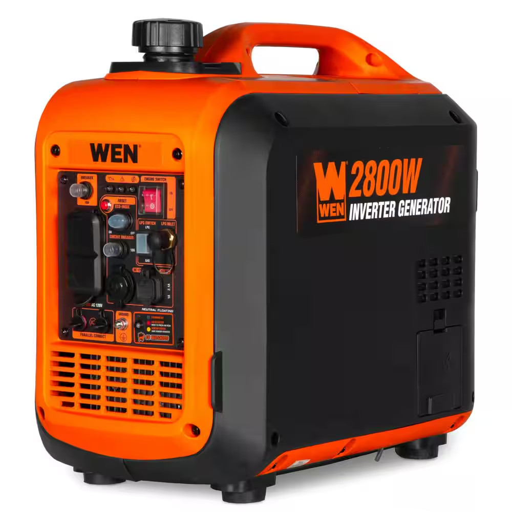 2800/2250-Watt Dual Fuel Inverter Recoil Start Generator, Quiet, Portable, Light