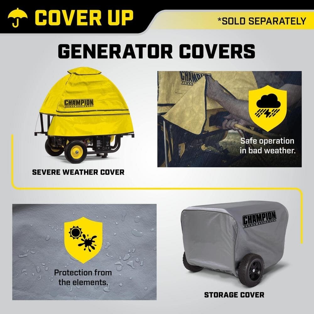 Champion Power Equipment Portable Generators Storage Cover Weather-Resistant