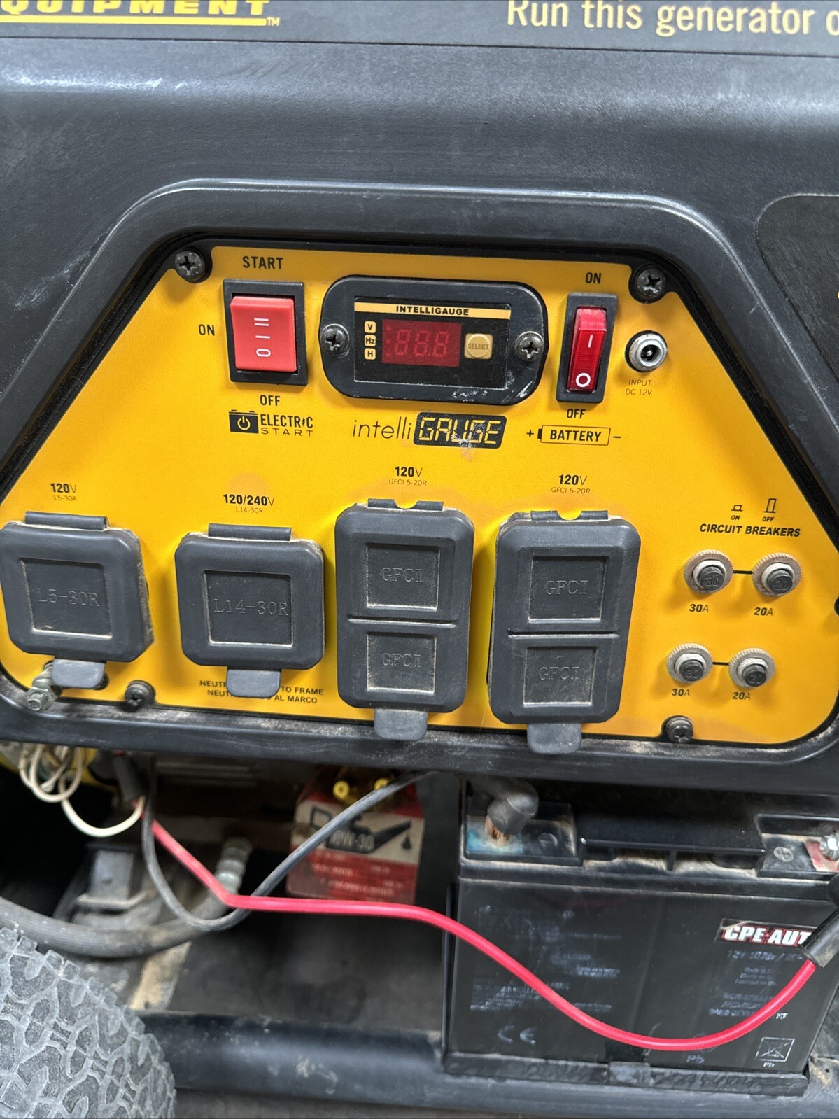 Champion Global Power Equipment 9000 Watt Dual Fuel Portable Generator/Tested