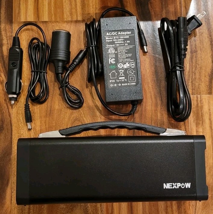 Portable Power Station 150W 48000mAh Rechargeable 5 Outputs, AC Outlets