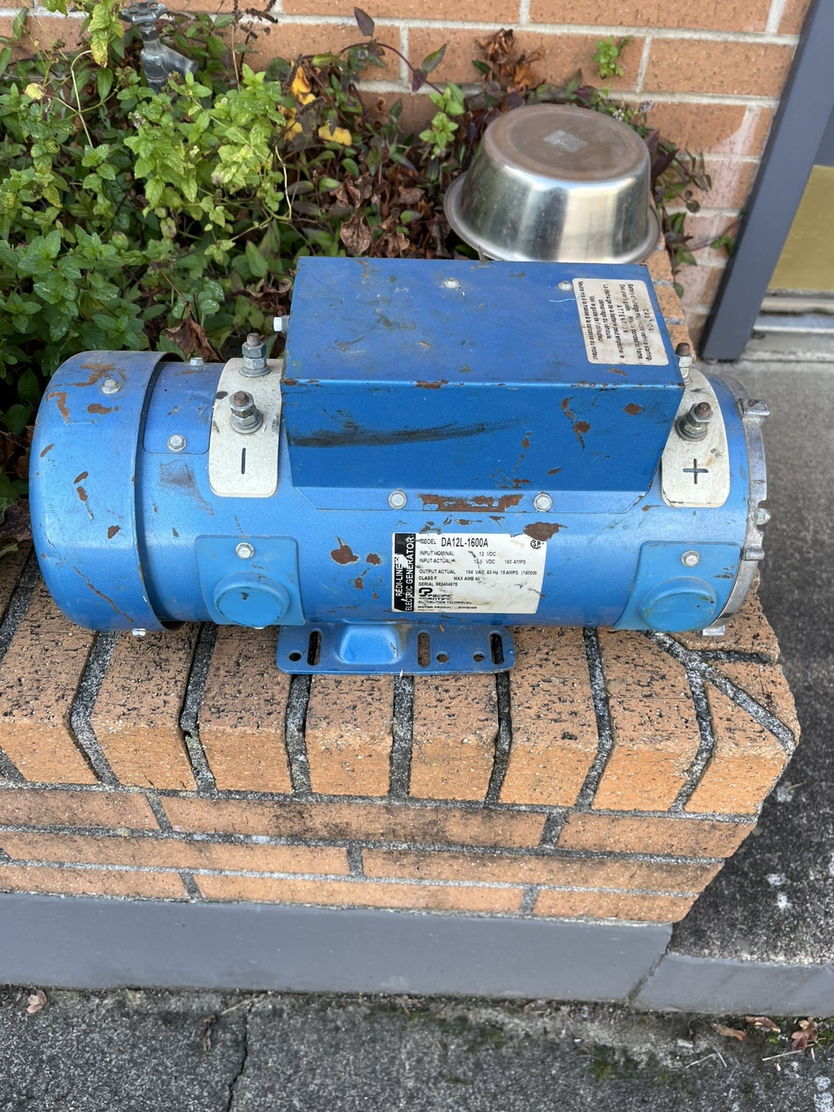 Pacific Scientific Redi Line 12v 1600w Generator