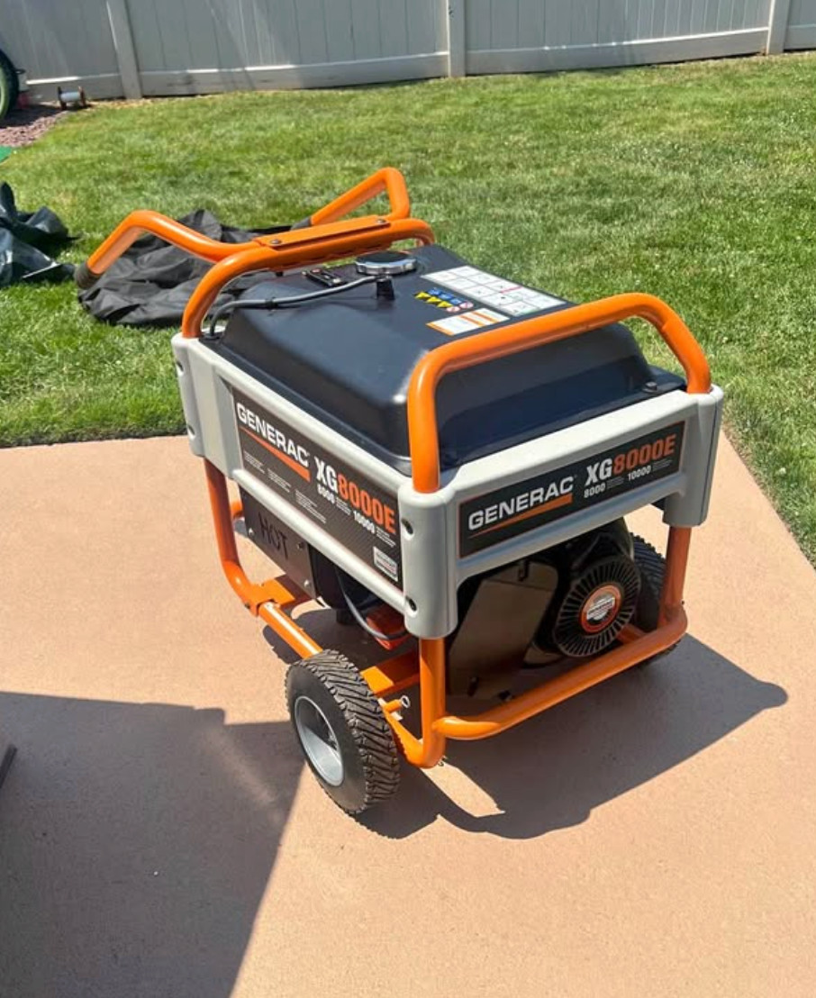 Generac XG8000E 8000 Watt Electric Start Portable Generator