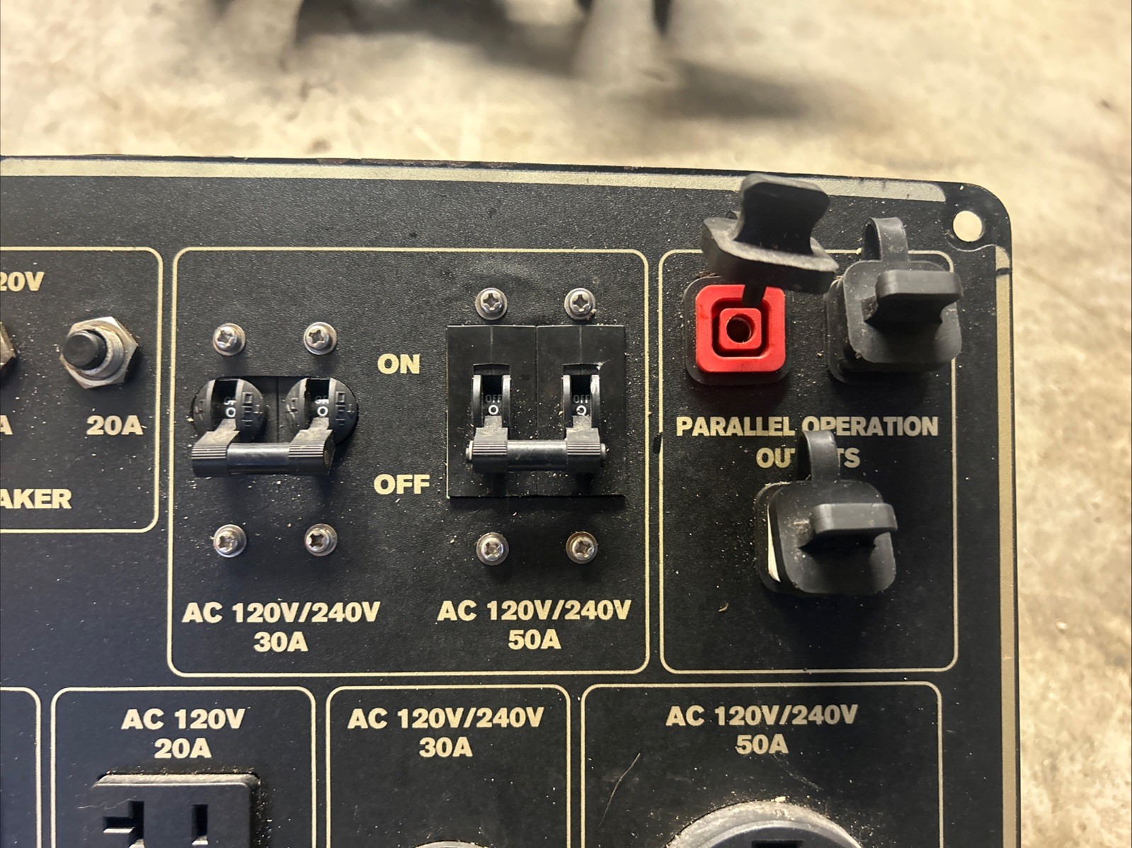Powerhorse Inverter Generator 7500i Ddisplay Panel Digital Start Switch Parts