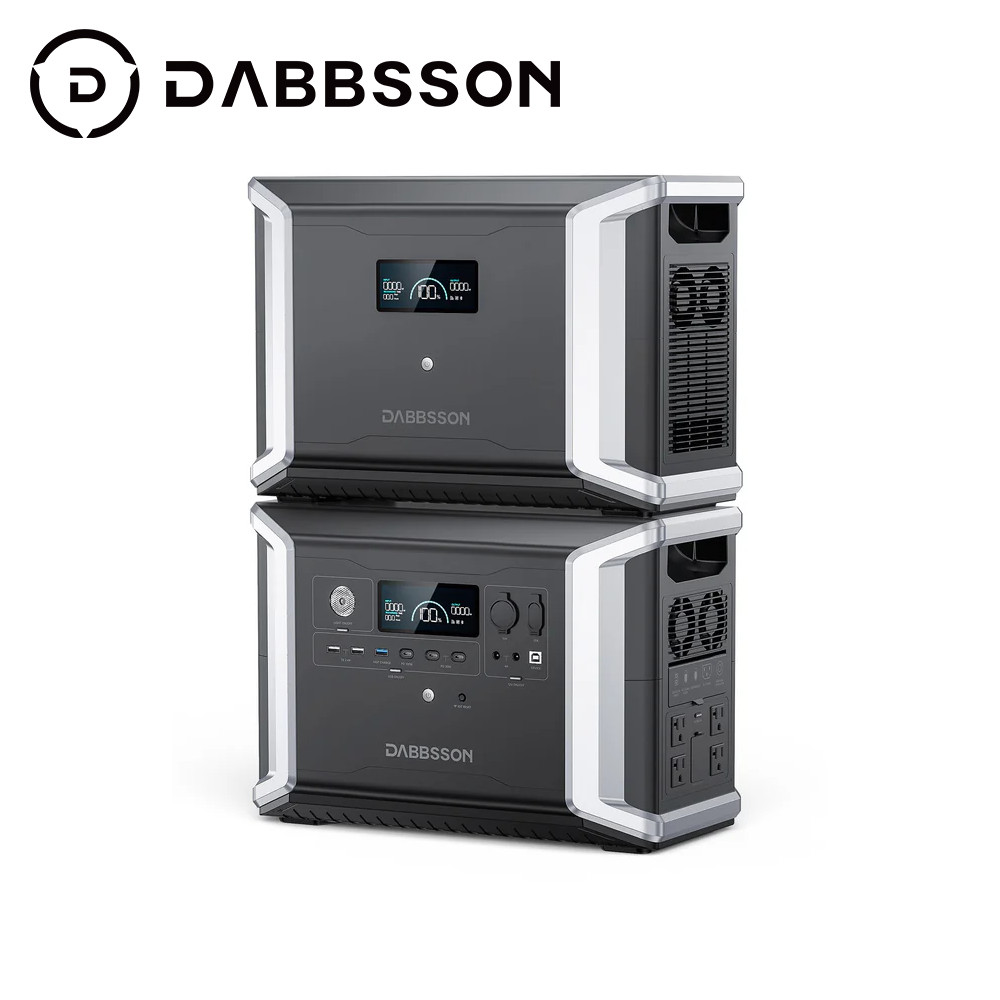 Dabbsson 5300Wh Solar Generator Portable Power Station + Extra Battery Off-Grid