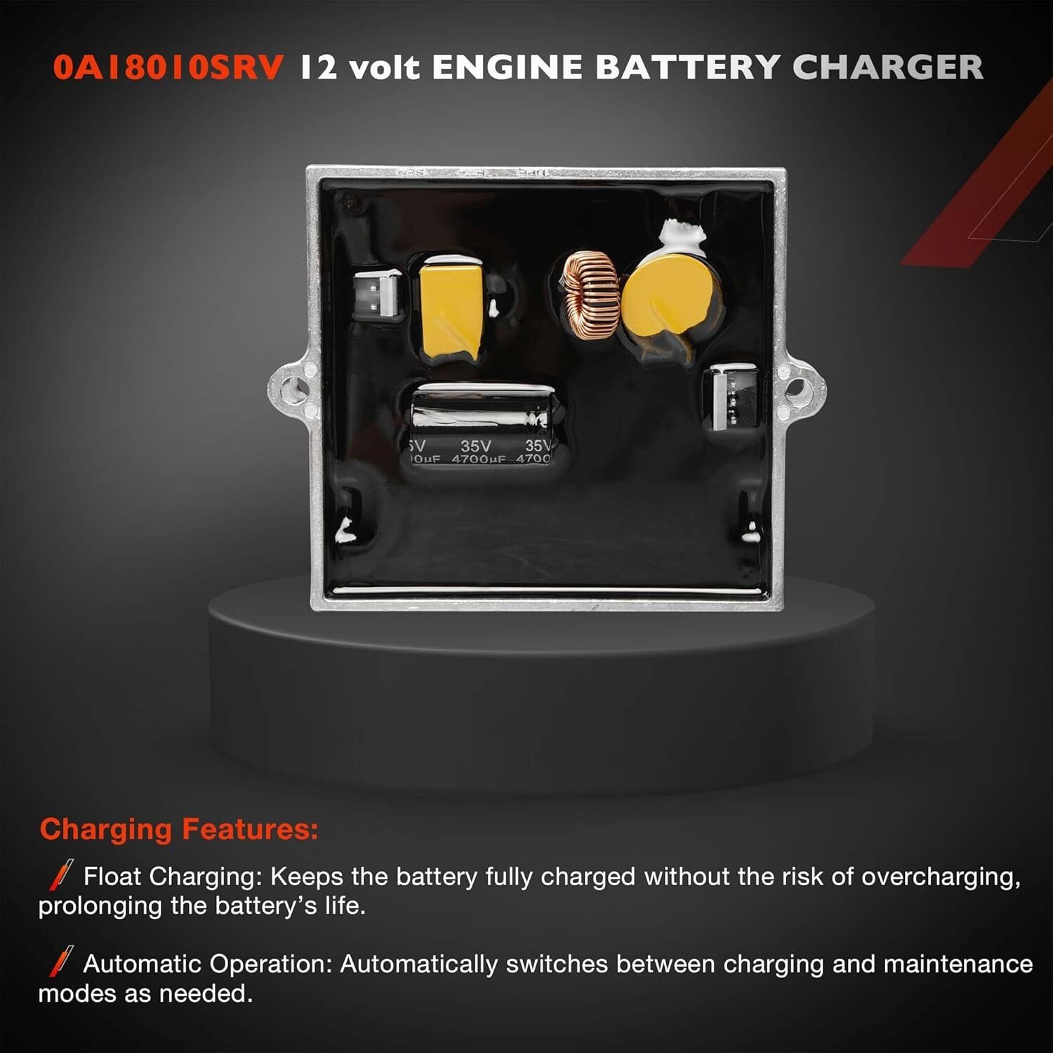 0A18010SRV 12 Volt Engine Battery Charger Assy Fits For Generac Generator 4390-0