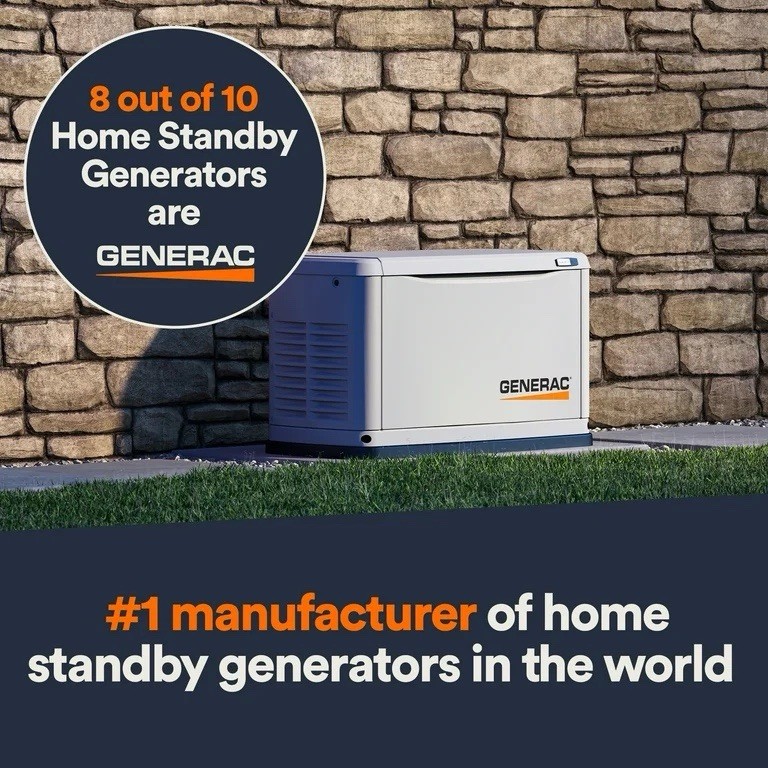 Generac 7291 Guardian 26kW Whole Home Standby Generator with 200A Transfer
