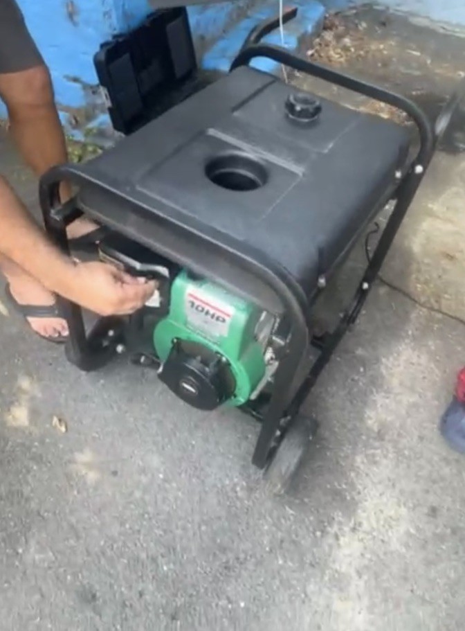 GRDH Portable Power Generator Metal Black Green Compact Lightweight Outdoor