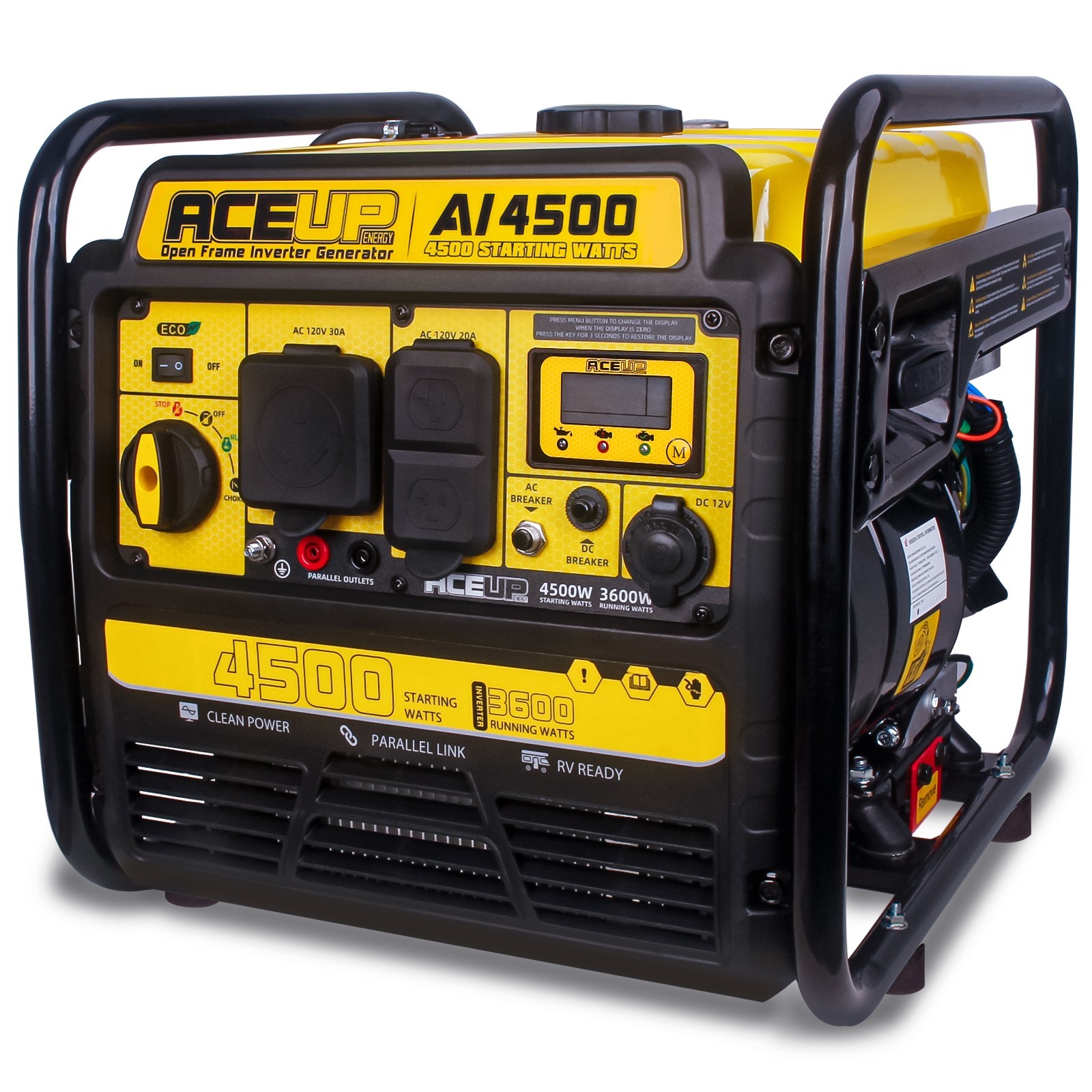 4500W Gas Inverter Generator Hurricane Emergency Backup [USA 250 Celebration]