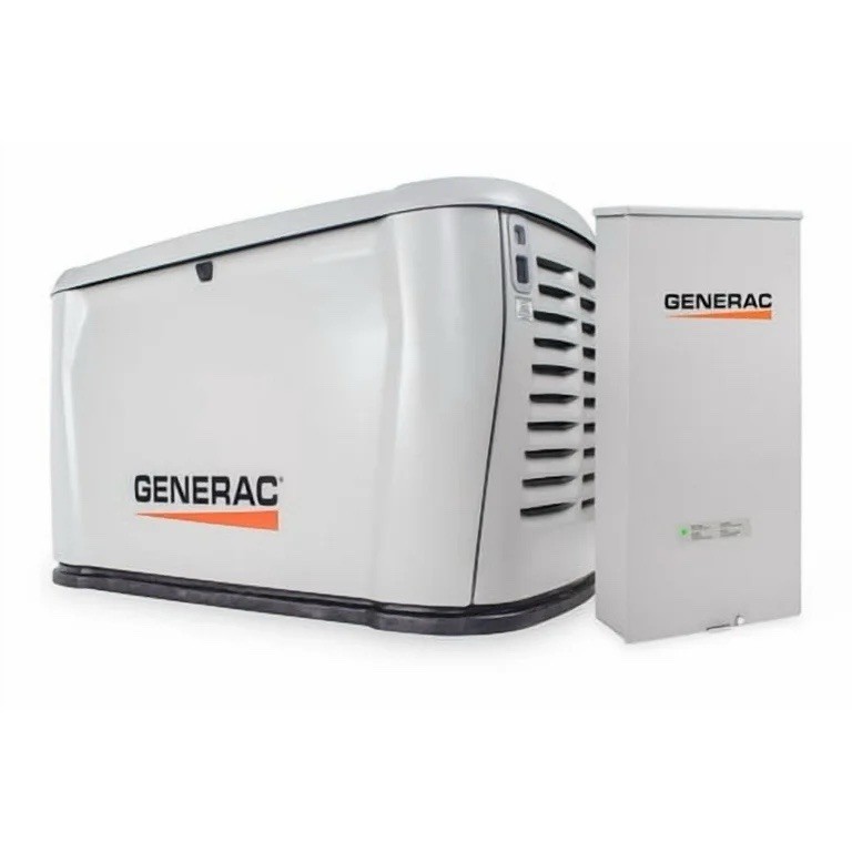 Generac 26kW Home Standby Generator Dual Fuel 200A Auto Transfer Switch, Remote
