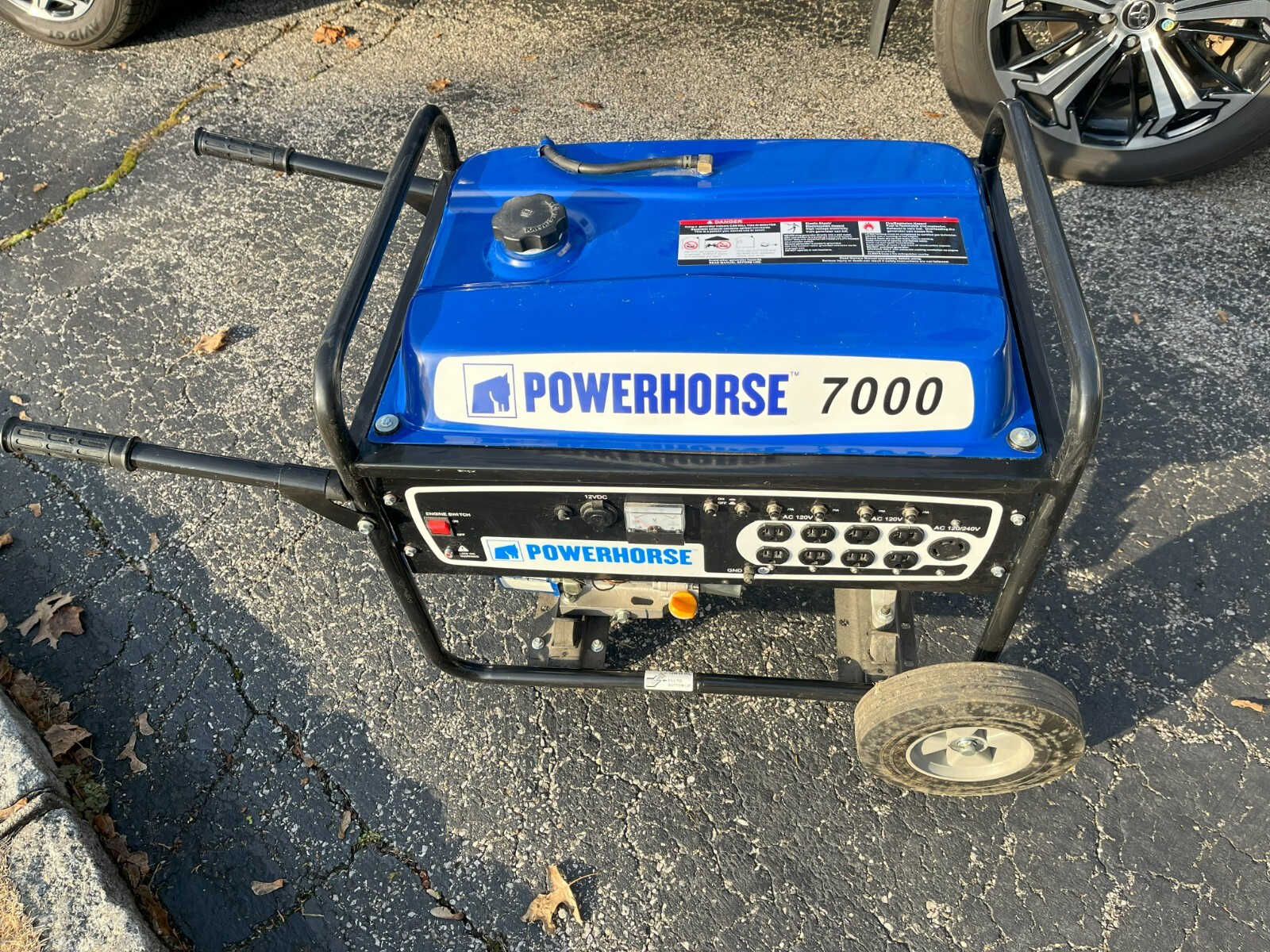 Powerhorse Portable Generator — 7000 Surge Watts, Eight 120V, 20 Amp outlets