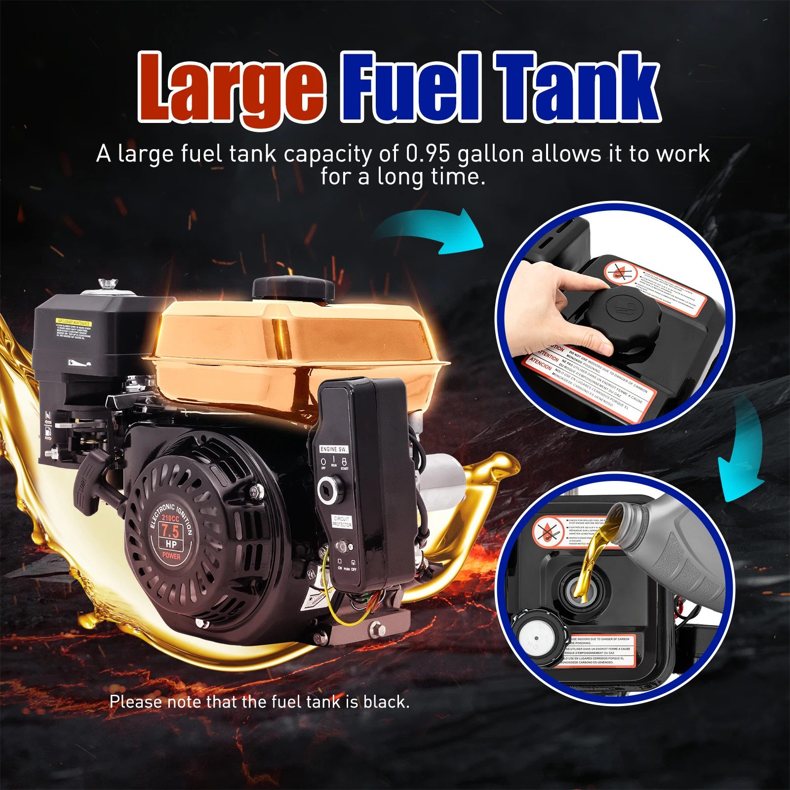 168F170F Gasoline Engine Sprayer Micro Engine Four-stroke SmallPower Accessories