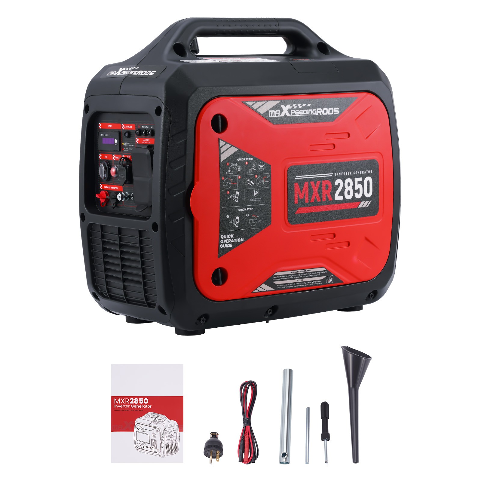 2850W Portable Inverter Generator Gas Powered Quiet Eco Parallel Ready
