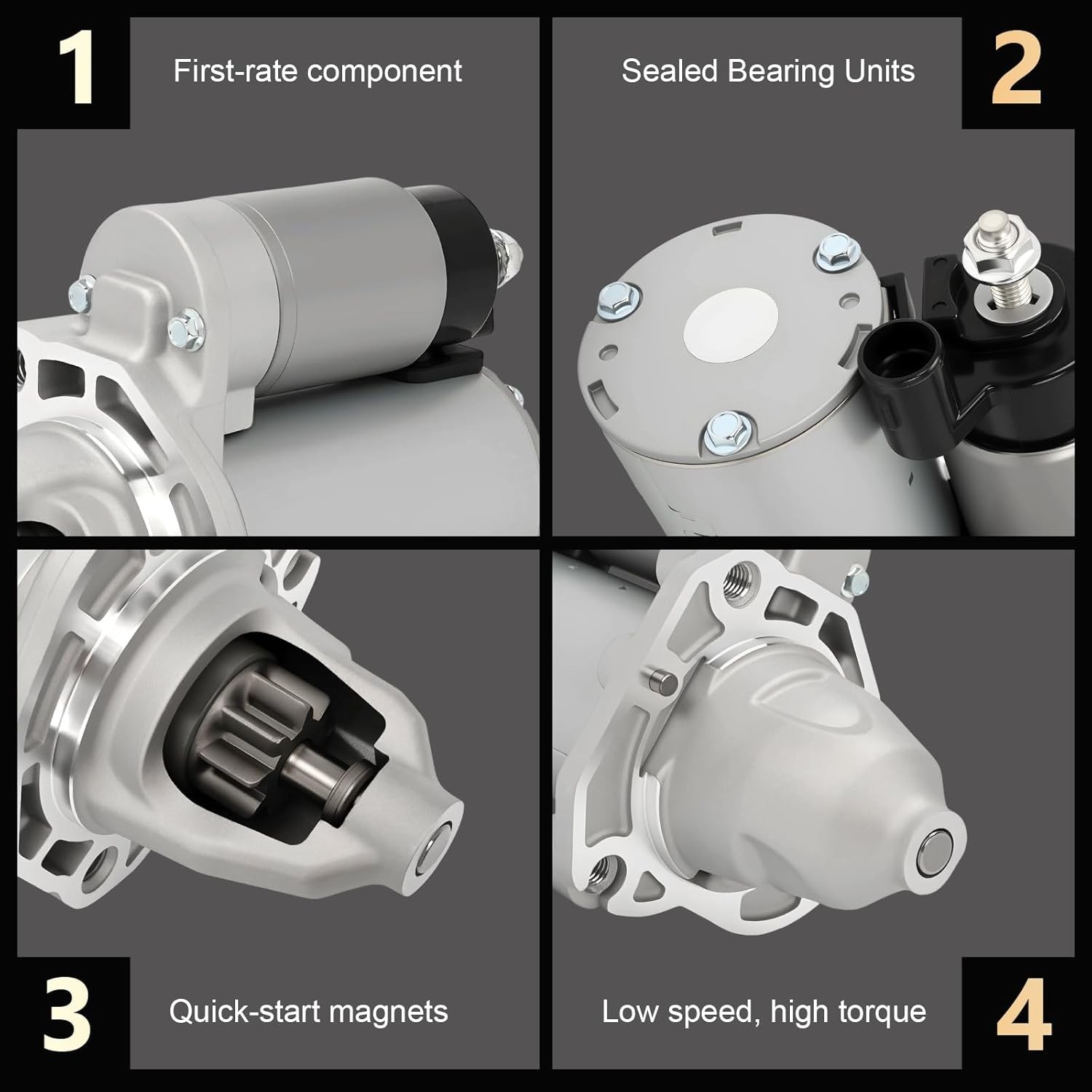 Starter Motor Fit for 2011-2016 3.6L V6 Engine Dodge Durango Charger Challeng…