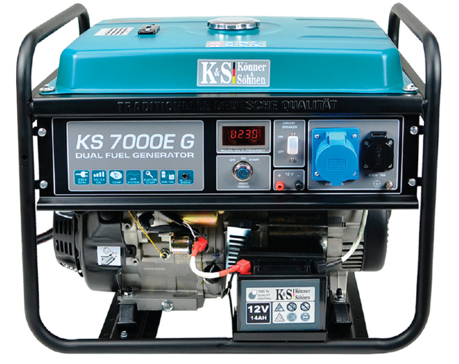 Emergency Generator Dual LPG Gasoline 5.5KW Power Generator KS7000EG