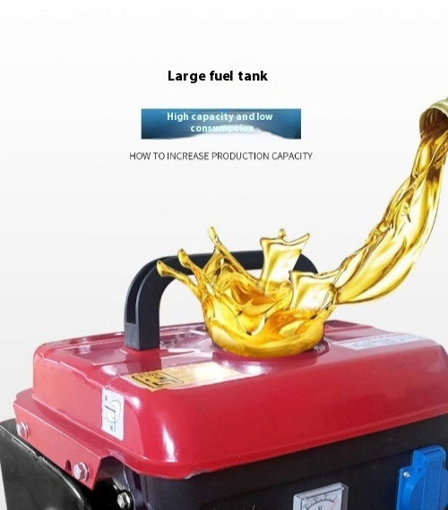 650W Small Gasoline Generator Home Mini Single-Phase Inverter Power Generator