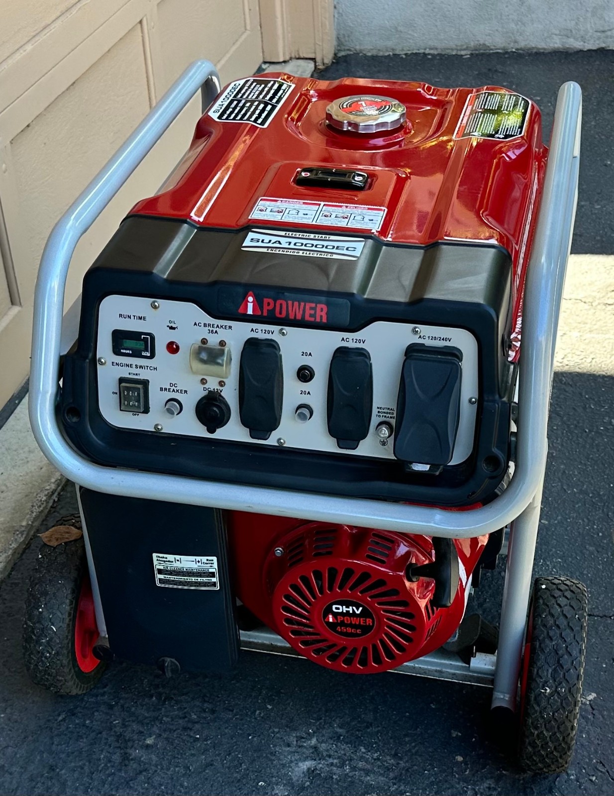 Ai SUA 10000EC Portable Generator 10,000 Starting Watts 8,500 Runnig Watts