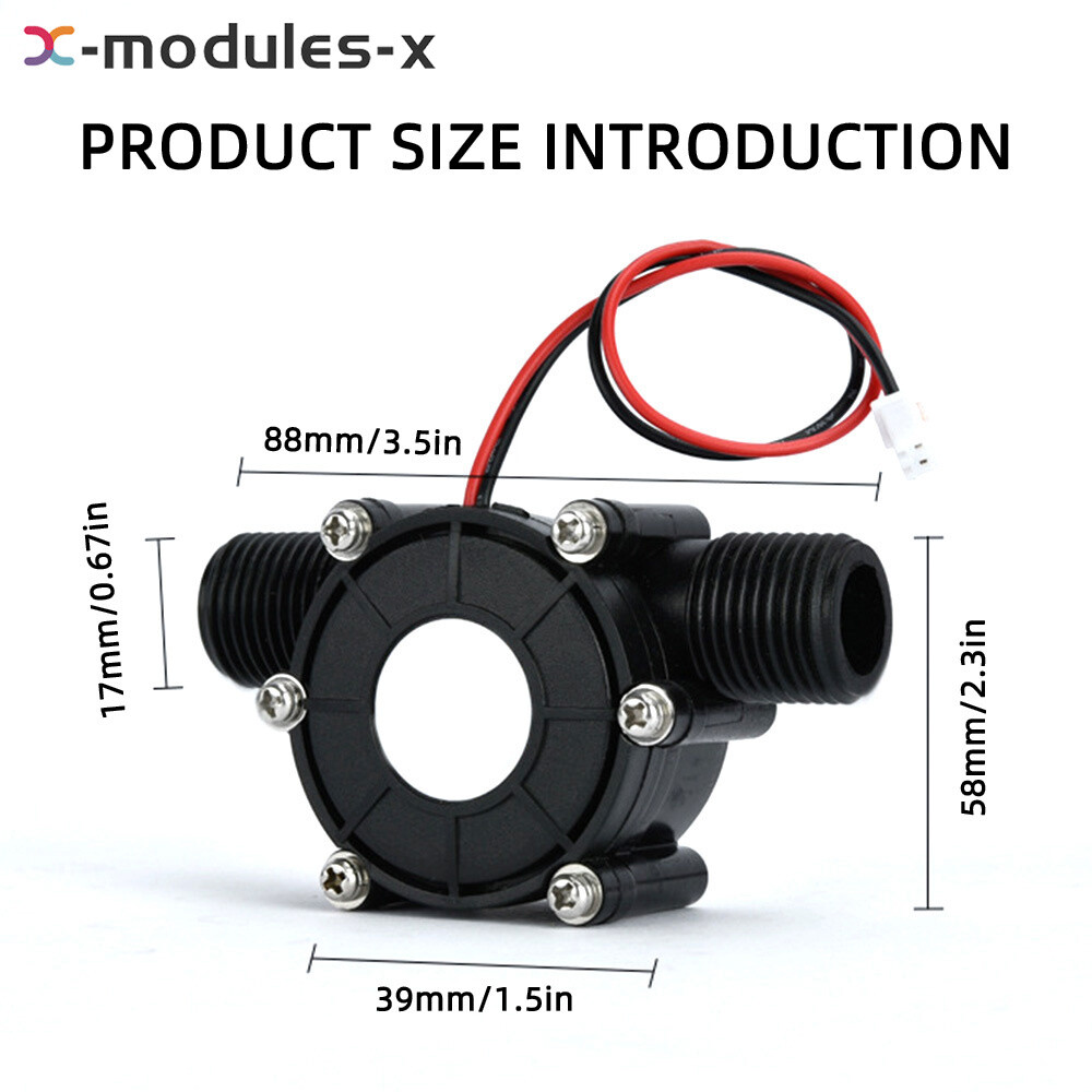 Water Flow Pump Micro Hydro Generator Turbine Flow Hydraulic Power Energy New
